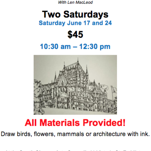 Two Saturdays: DRAWING WITH INK with Len MacLeod