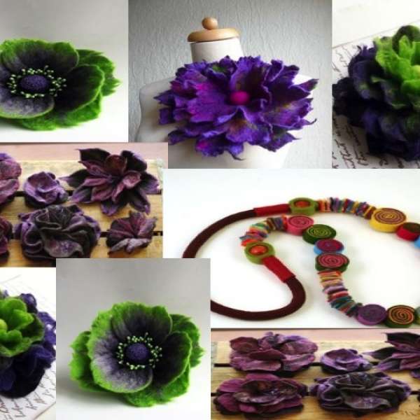 HOW TO MAKE FELTED FLOWERS AND BEADS by Gn'R Alpaca Farms
