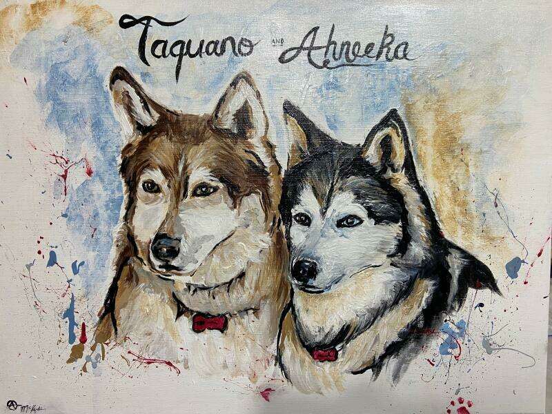 "Taquano & Ahneeka" - commissioned piece