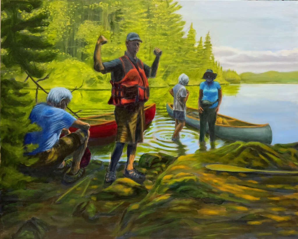  After the Portage, Acrylic 30 X 24