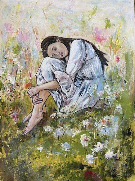 "Girl in a Meadow"