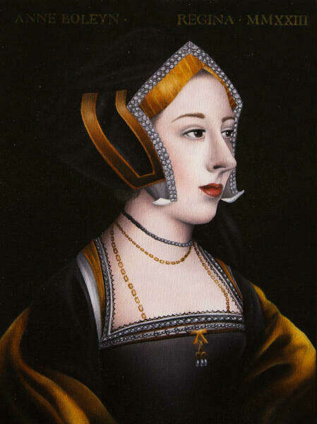 Anne Boleyn MMXXIII. Oil on Canvas. 9 in. x 12 in.