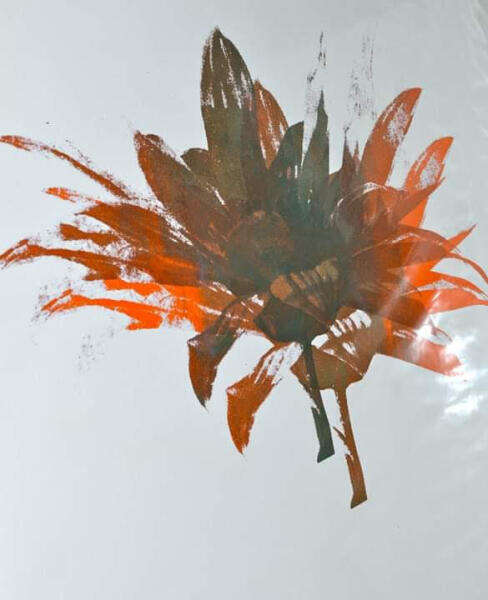 Sunflower, screenprint, 2011. All rights reserved.