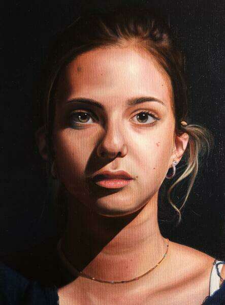 Carly. Oil on canvas paper. 8.75 in. x 11.75 in.