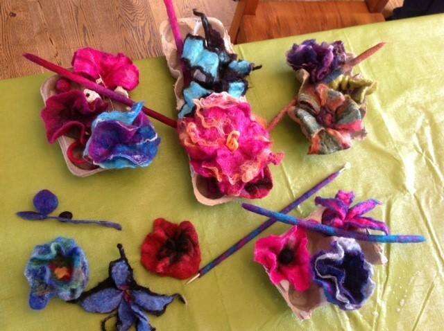 Felted Flowers and Beads Workshop with Gail Franklin-Hawes