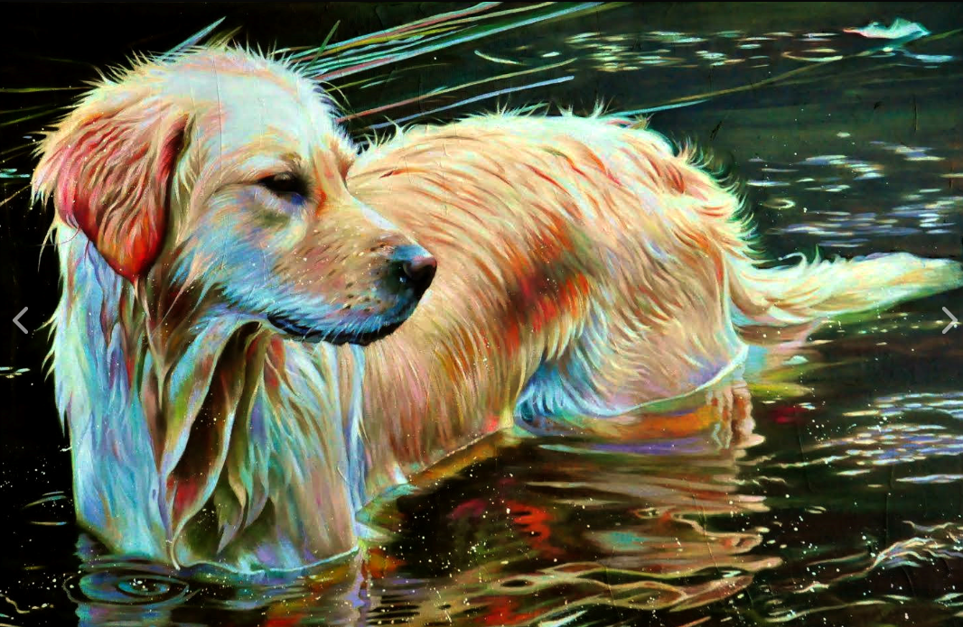 ACRYLIC PAINTING With Kelly McNeil ~ PAINT A GOLDEN RETRIEVER