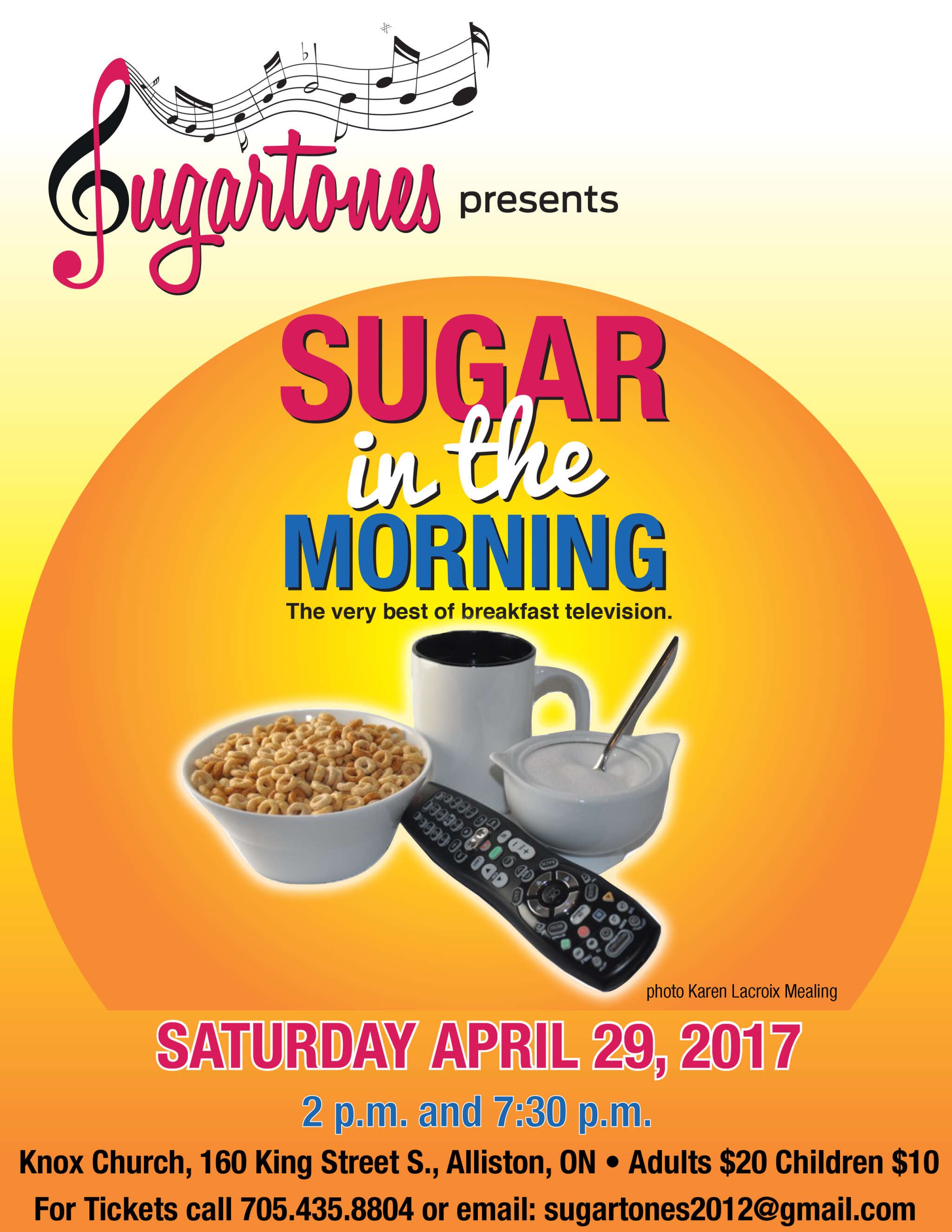 Sugartones presents SUGAR in the MORNING