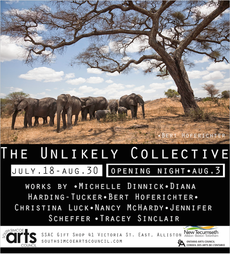 UNLIKELY COLLECTIVE Opening Night WEDNESDAY, AUGUST 3rd 5-8pm