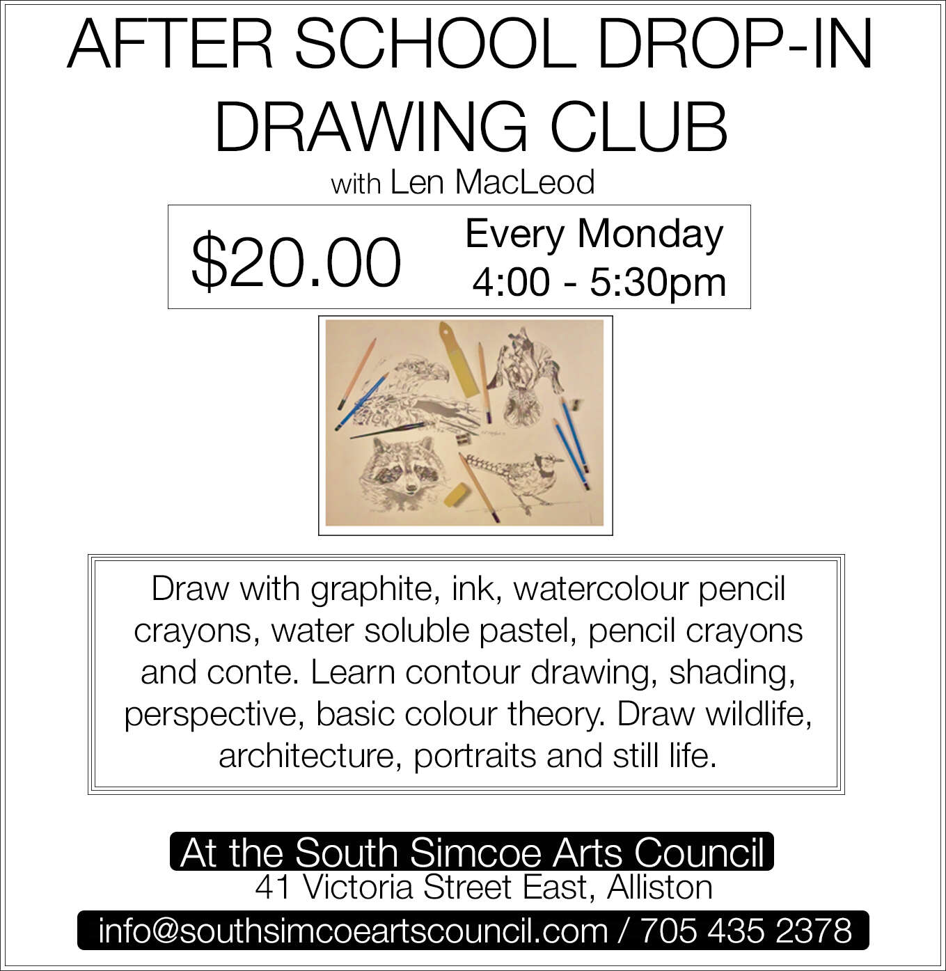After School Drop-In Drawing Club