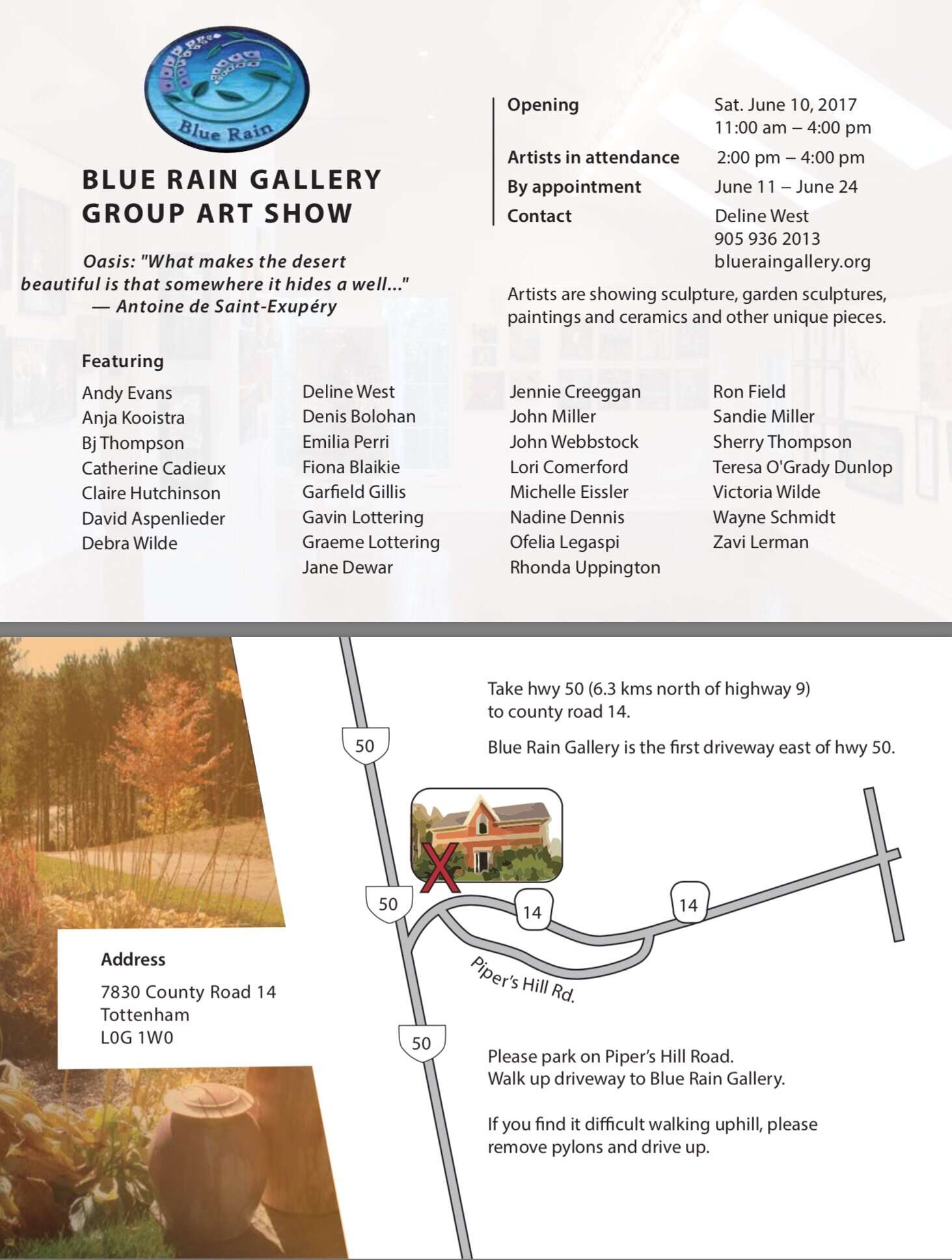 BLUE RAIN GALLERY GROUP ART SHOW ~ Opening Saturday, June 10th